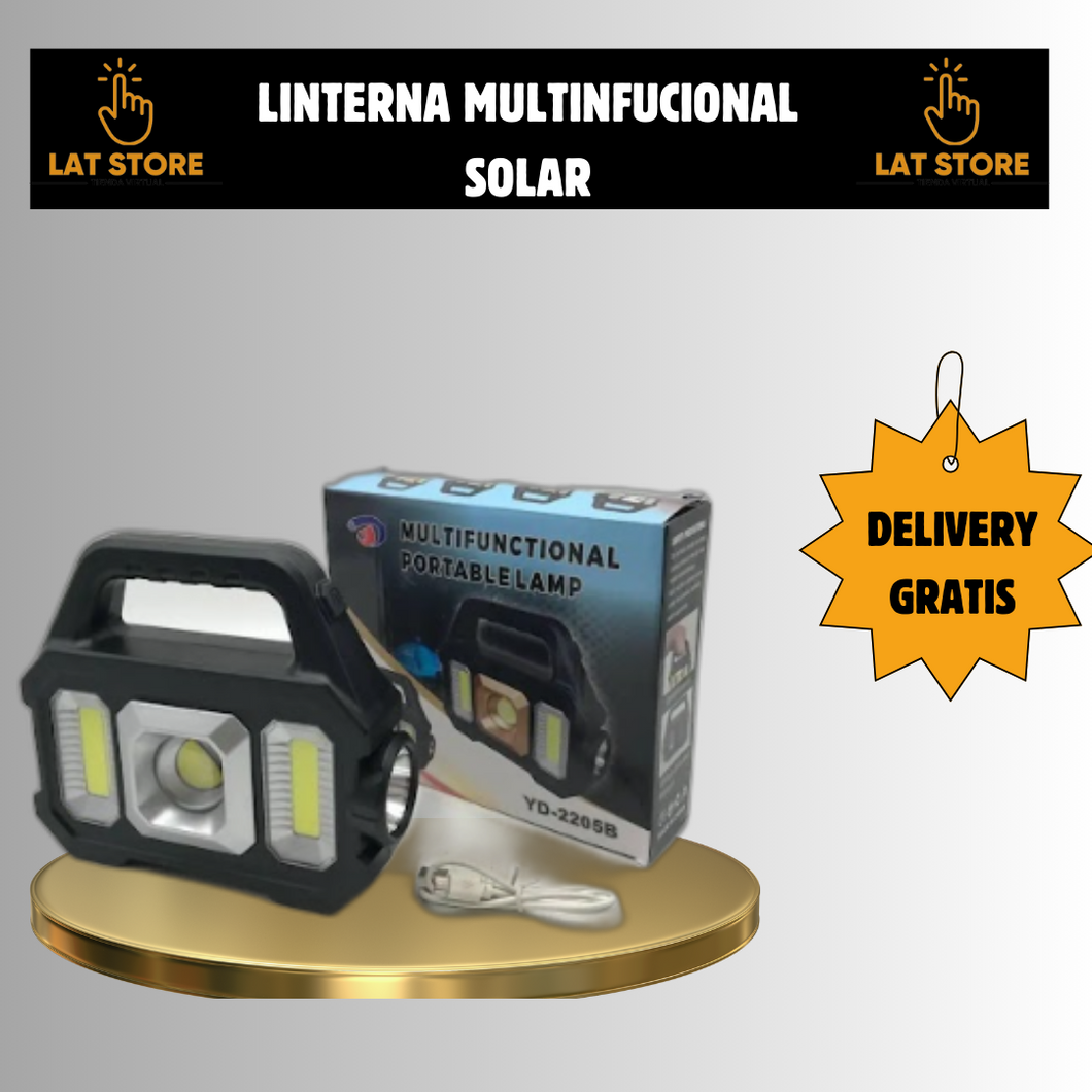 🔦LINTERNA MULTIFUNCIONAL SOLAR🔦